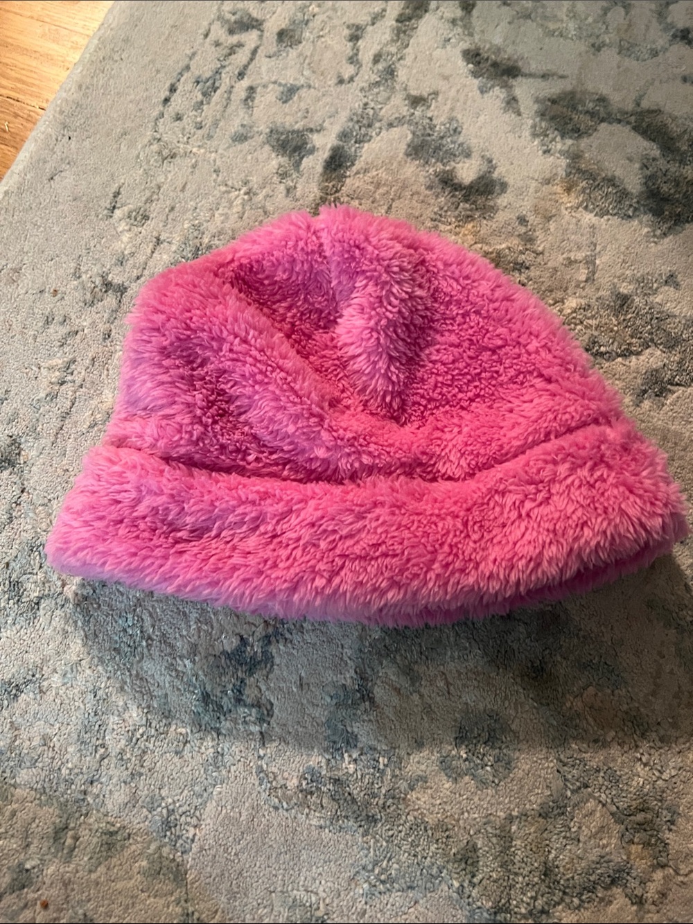 Gerry Weber Plush Fuzzy Hot Pink Kids Hat